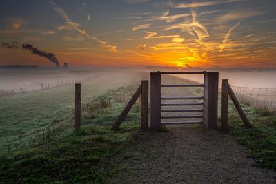 Ochtendsfeer vanaf de zeedijk (bij Emmadorp)