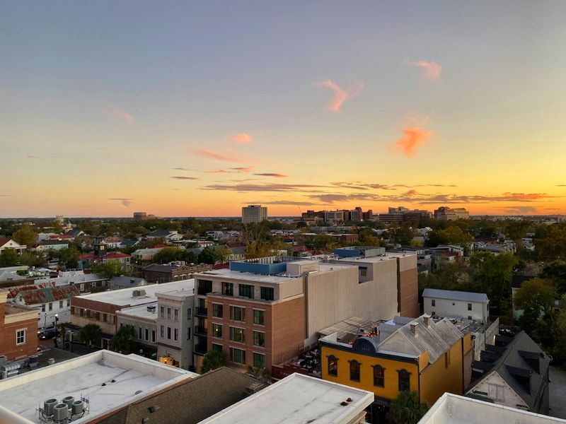 View of Charleston from the Pour Tap Room Rooftop Bar