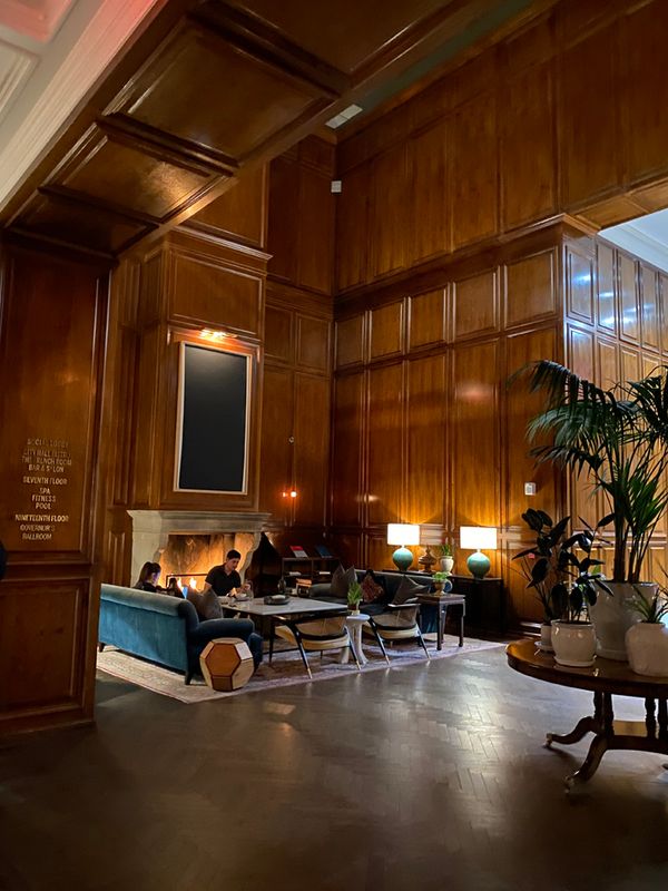 Adolphus Hotel Lounge Area