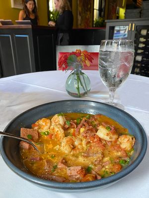 Shrimp and Grits at the S.N.O.B Restaurant