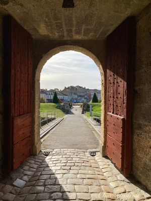View Out the Doorway of the Citadel