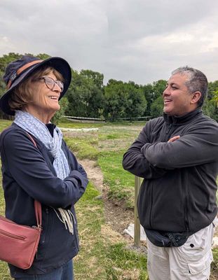 With Mauricio, the Director of IRID. 