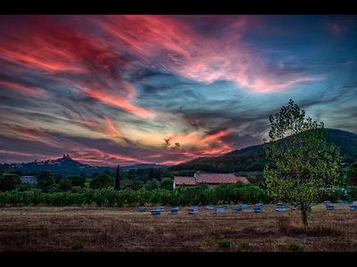 Sunset over Hill-top GRIMAUD