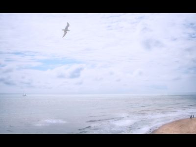 sea, sky + walkers - (Broadstairs)