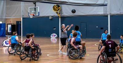 Wheelchair Sports Blue Vs Manly Wheel Eagles