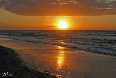 Coucher de soleil - Sunset on the ocean 