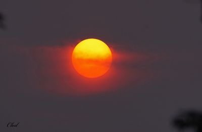 Coucher de soleil sous le smog - Sunset under smog