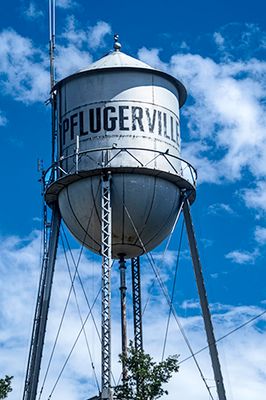 The citys tin man water tower (07/06/23)