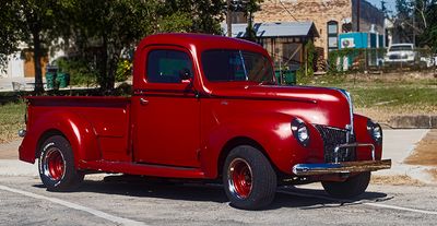 Check out this beauty. Perhaps a 1941 Ford.