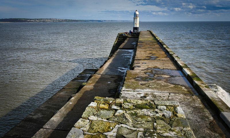 Porthcawl breakwater and lighthouse.