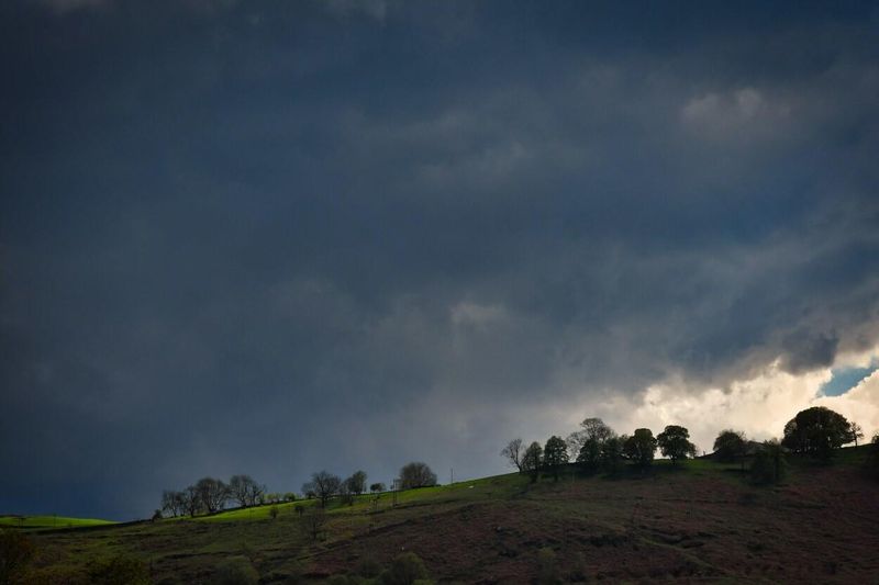 Evening storm brewing above Penrhiwcaradoc.