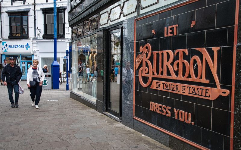 Old sign in Abergavenny.