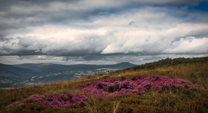 Usk Valley from the Blorenge Mountain.