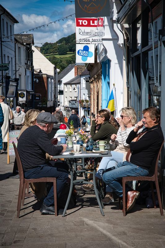 Street life, Abergavenny.