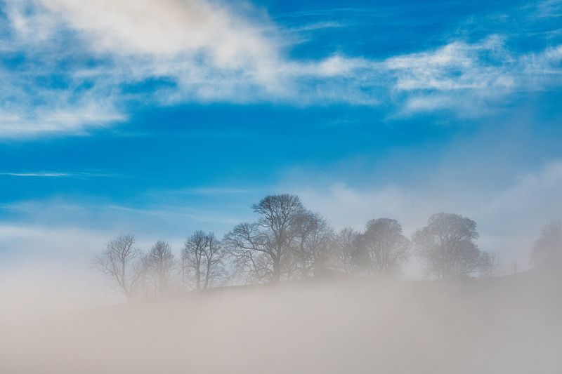 Early morning mist at Penrhiwcaradoc.