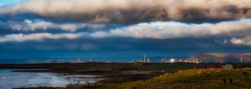 Light, shade, industry and beach.