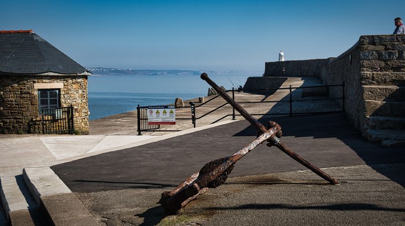 Porthcawl breakwater.