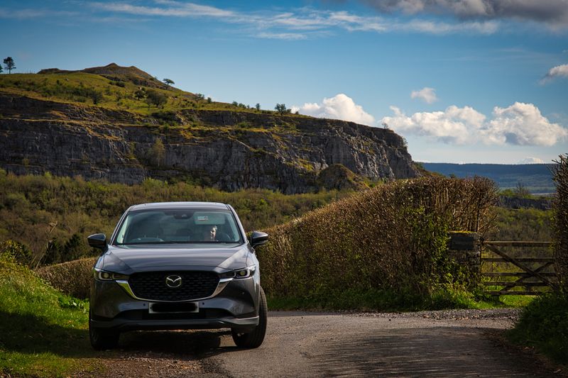 Mazda at Vaynor in Bannau Brycheiniog.