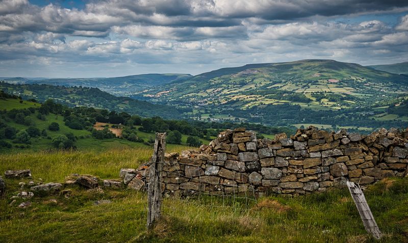 Usk Valley looking north from the Blorenge.