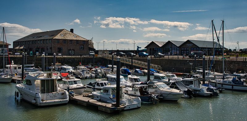 Porthcawl harbour.