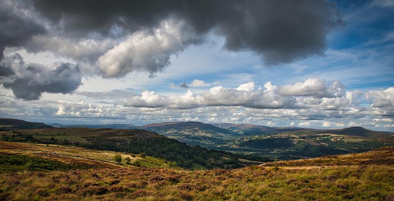 Usk Valley from Keepers Pond.