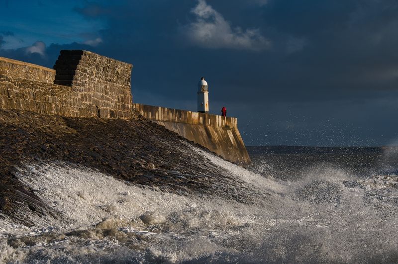 Porthcawl breakwater.