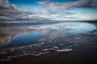 Beach reflections.