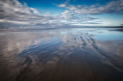 Rest Bay, Porthcawl. Patterns and refections.