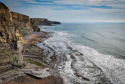The cliffs of the Heritage Coast of Glamorgan.