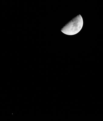 The moon and Jupiter.