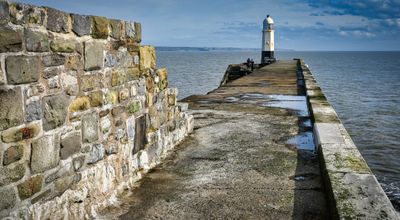 Porthcawl breakwater and lighthouse.
