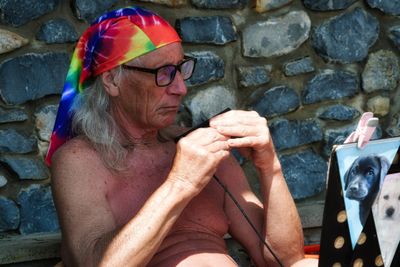 A colourful character.