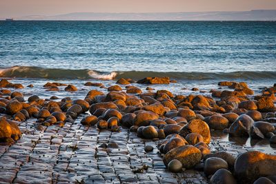 Golden hour at Llantwit Major Beach.