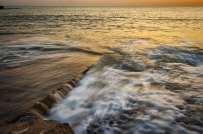 Sunset colours at Rest Bay.