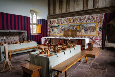 Dining room as it would have appeared in the late 1400s.