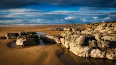 Low tide.