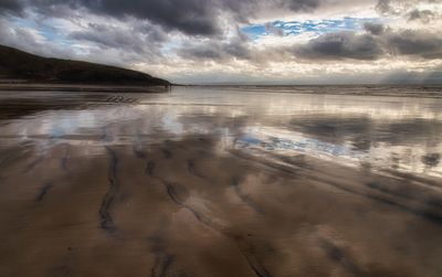 Low tide reflections.