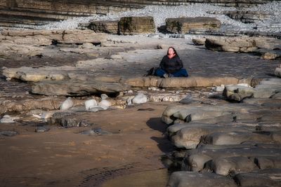 Meditation on the beach.