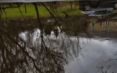 Car park or swimming pool.