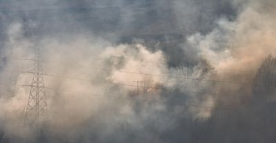 Mountain fire in Mountain Ash.