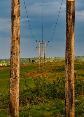 Power lines.