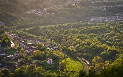 Lower Cynon valley at Ynyboeth.