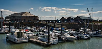 Porthcawl harbour.