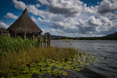A very blustery Llangorse Lake.