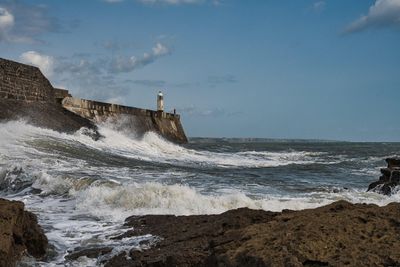 The coastline of South Wales