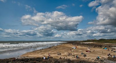 The coastline of South Wales