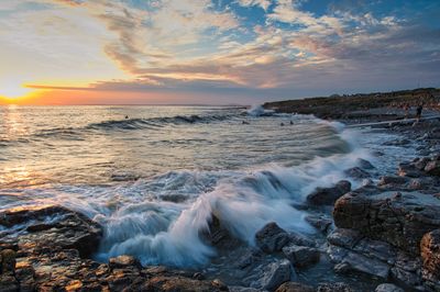 The coastline of South Wales