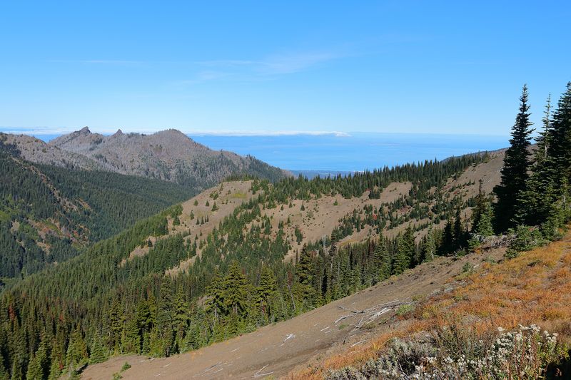 View North towards Port Angeles and Vancouver Island