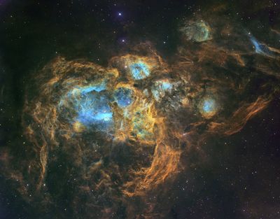NGC 6357 - Lobster Nebula in Scorpius
