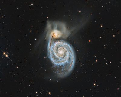 M51 and NGC5195 in Canes Venatici 